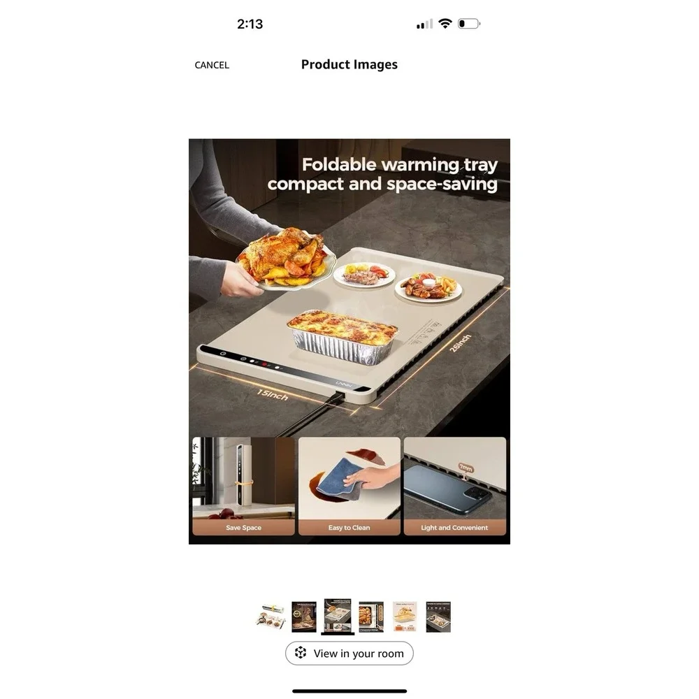 Warming Mat for‎ Food,Food Warming Mat,Electric Warming Tray for Buffets Party